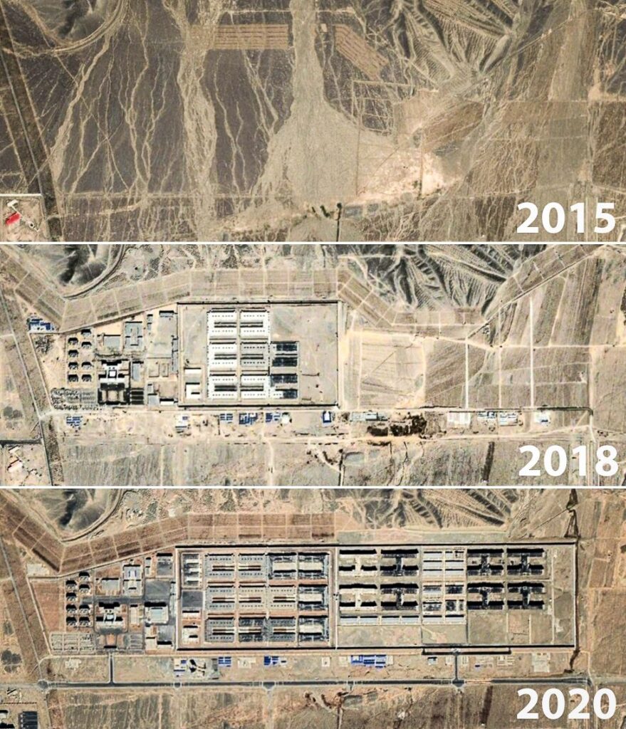 Re-education camps (satellite view)