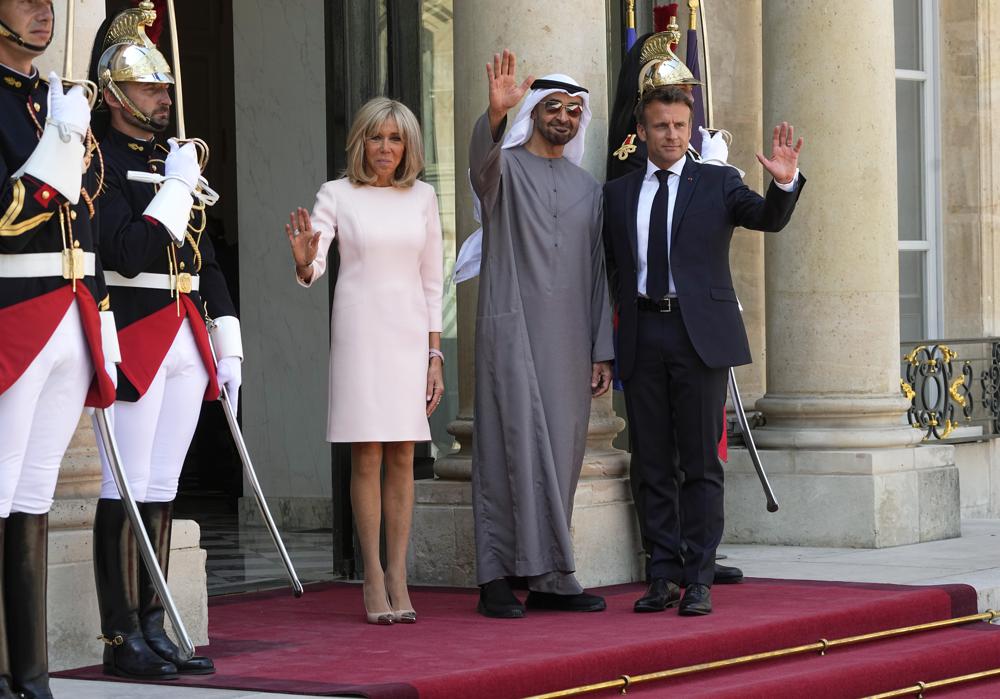 French president ignores human rights abuses in the UAE during meeting to discuss energy deals.