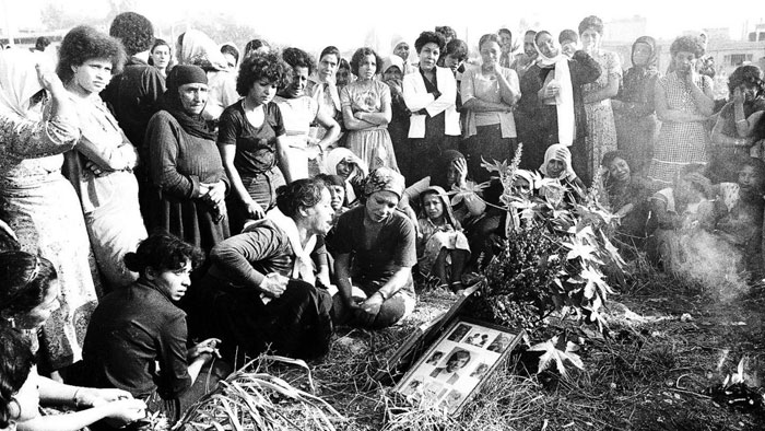 funeral of sabra and shatila massacre 