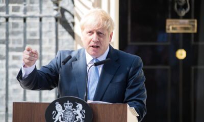Boris Johnson during speech