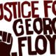 Justice for George Floyd written