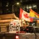 Canadian truckers protest