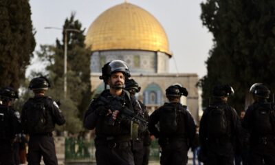 Israeli forces in Al-Aqsa Mosque