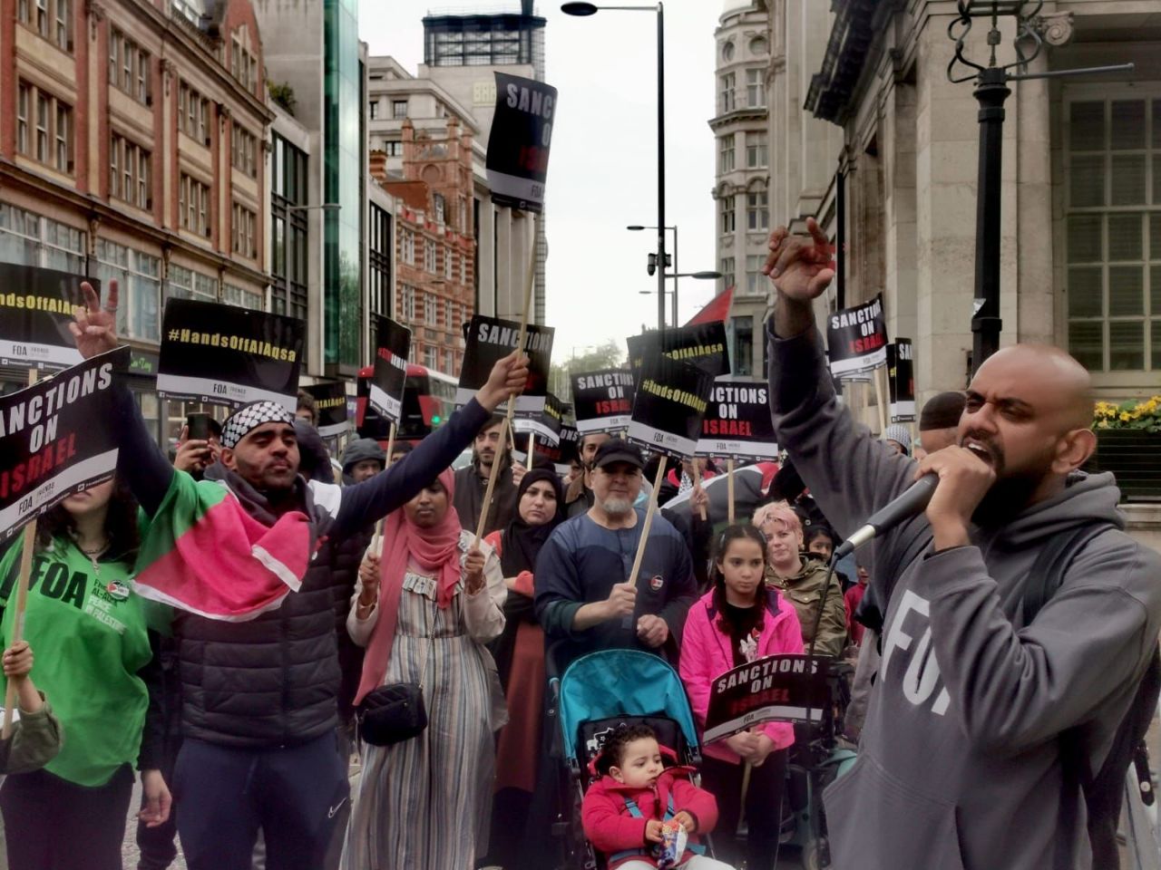 Protest against Israel in London