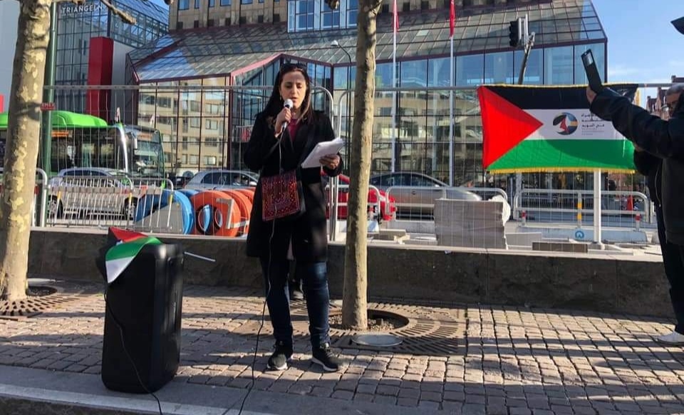 Rally in Sweden to support Palestine