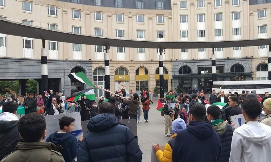 Rally in Belgium to support Palestine
