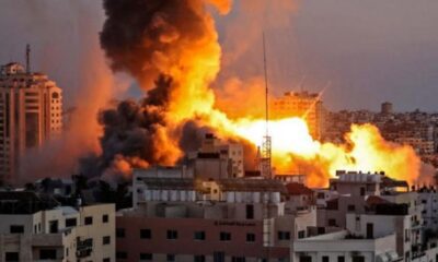 Gaza being bombarded by Israel