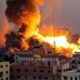 Gaza being bombarded by Israel