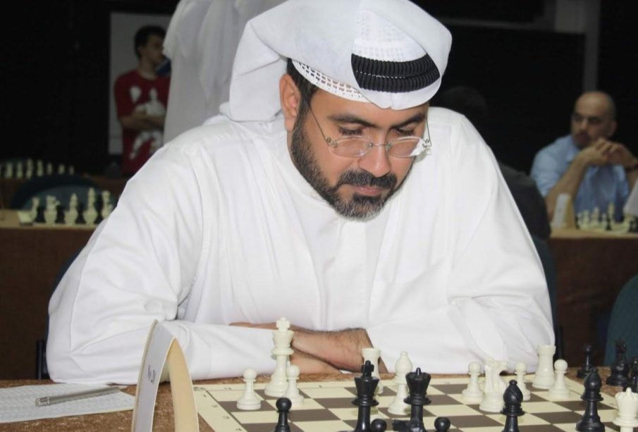 Bader Al-Hajri playing chess