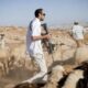 Israeli settlers attacking a shepherd