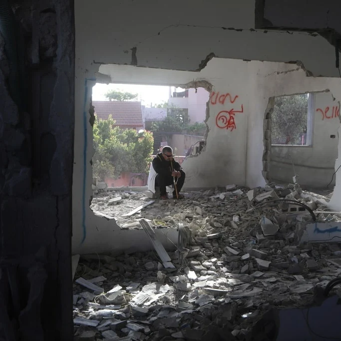 Demolished house in Jenin