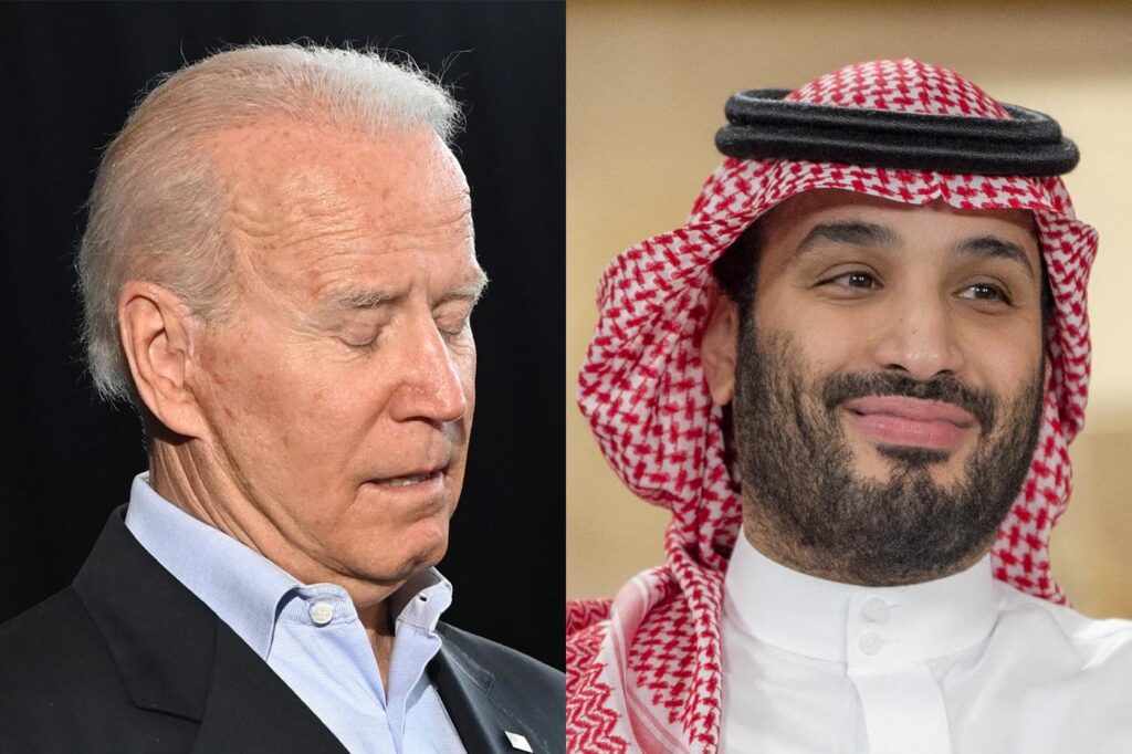 Joe Biden and Mouhammad Ben Salman