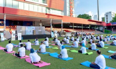 Yoga event in Maldives disrupted.